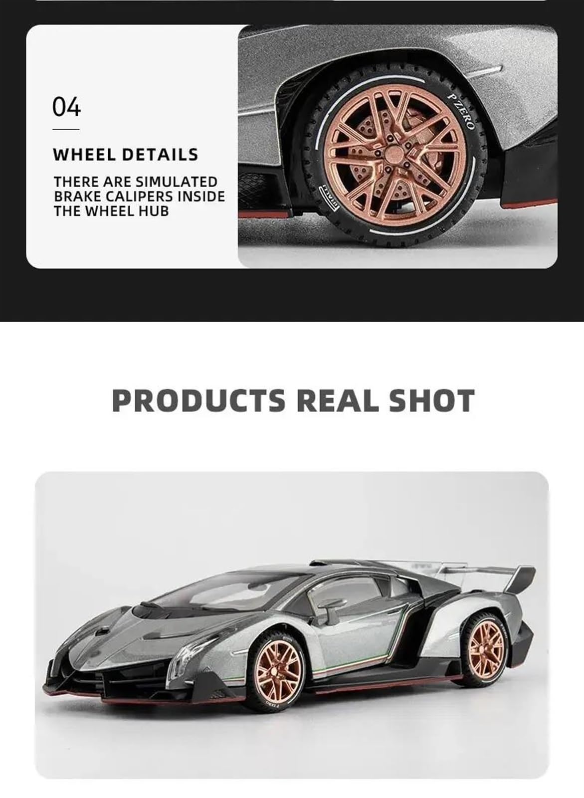 美品　ランボルギーニ　ヴェネーノ　模型　1/10 ミニカー　ダイキャストカー Amazon | ミニカー スケールモデルカー 1:24 ランボルギーニ Veneno